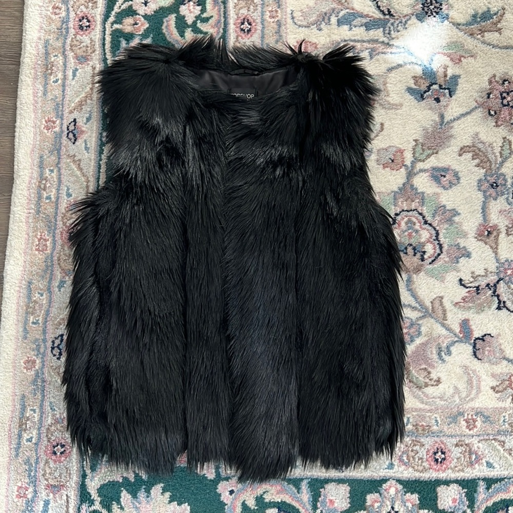 TopShop Faux Fur Vest